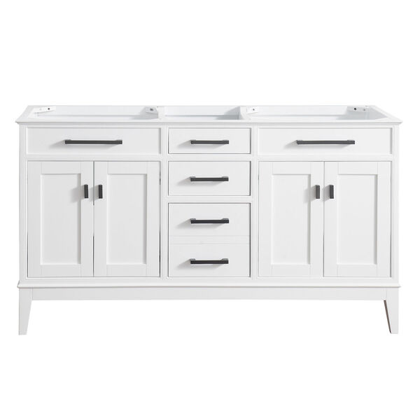 Madison White 60-Inch Vanity Only, image 1