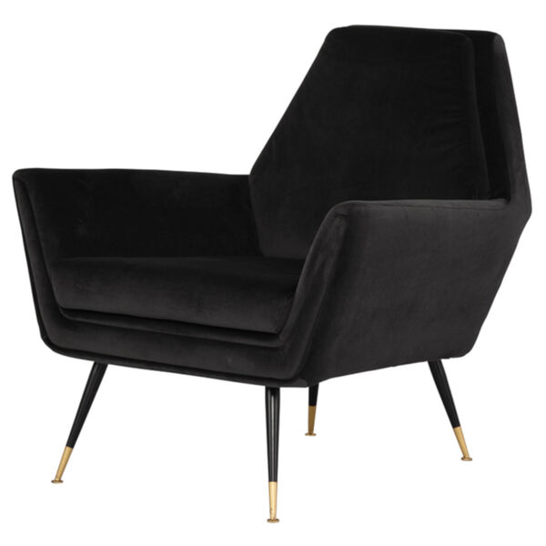 Vanessa Shadow Gray and Black Occasional Chair, image 1