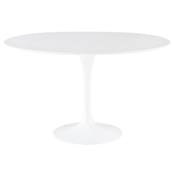 Cal Matte White Dining Table, image 1
