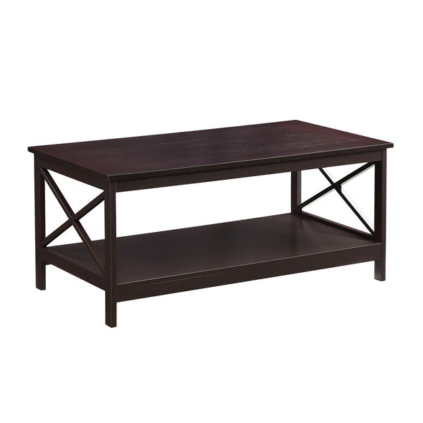 Selby Brown Coffee Table with Bottom Shelf, image 3