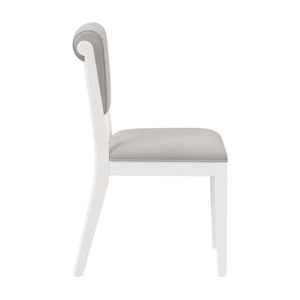 Clarion Sea White Wood and Upholstered Dining Chairs, Set of Two, image 7