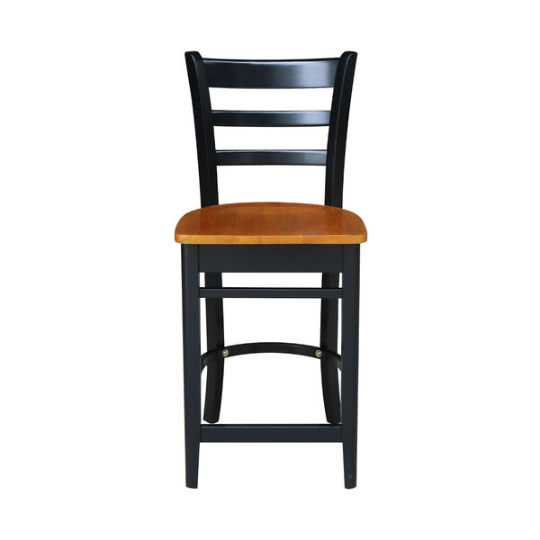 Emily Black and Cherry Counter Stool, image 3