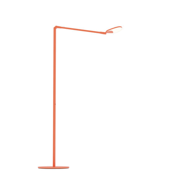 Splitty Matte Orange LED Floor Lamp, image 1