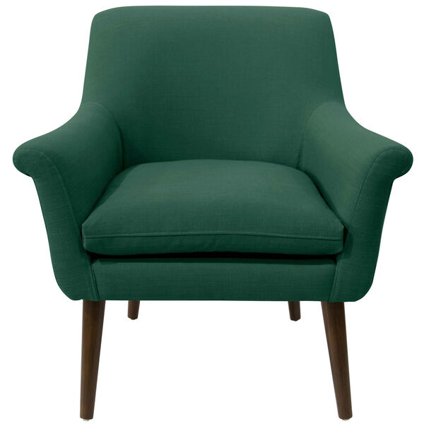 Linen Conifer Green 34-Inch Chair, image 2