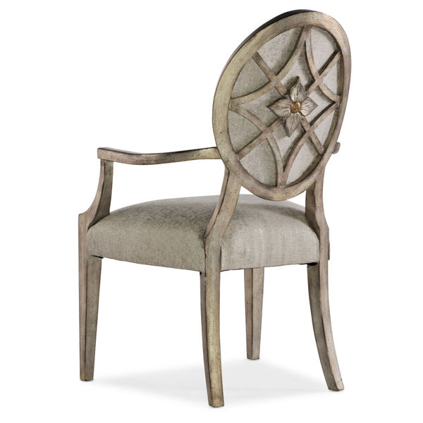 Sanctuary Champagne Oval Arm Chair, image 2