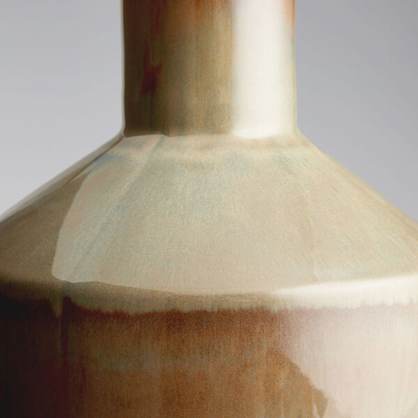 Olive Glaze 9-Inch Marbled Dreams Vase, image 2