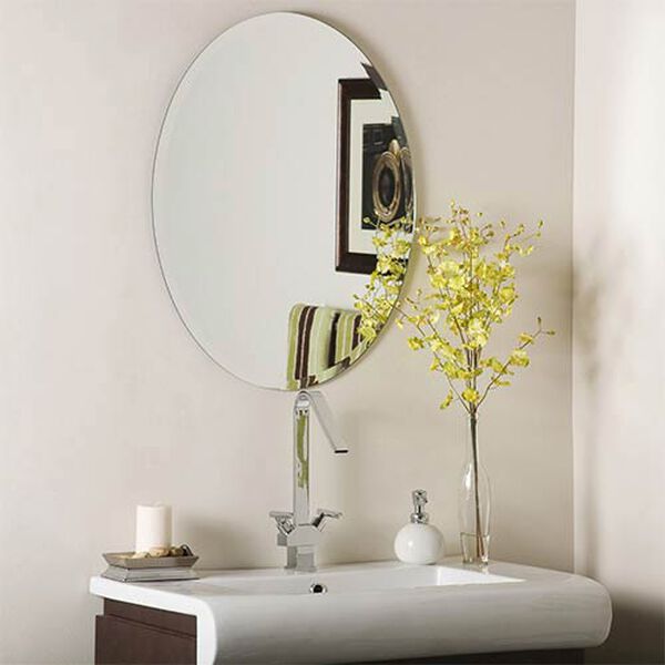 Odelia Oval Beveled Frameless Mirror, image 1