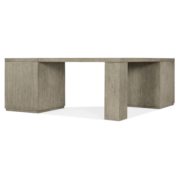 Linville Falls Smoked Gray Corner Desk with Two Files, image 2