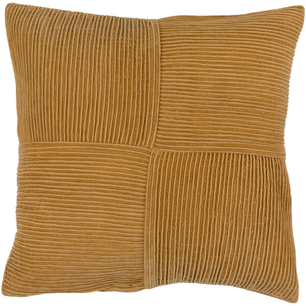 Conrad Burnt Orange 18-Inch Pillow with Down Fill, image 1