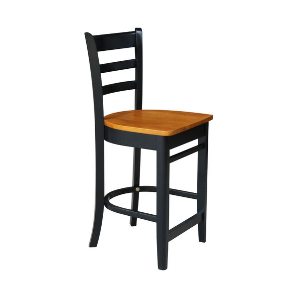 Emily Black and Cherry Counter Stool, image 4