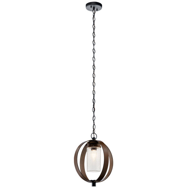Grand Bank Auburn Stained Finish One-Light Outdoor Pendant, image 1