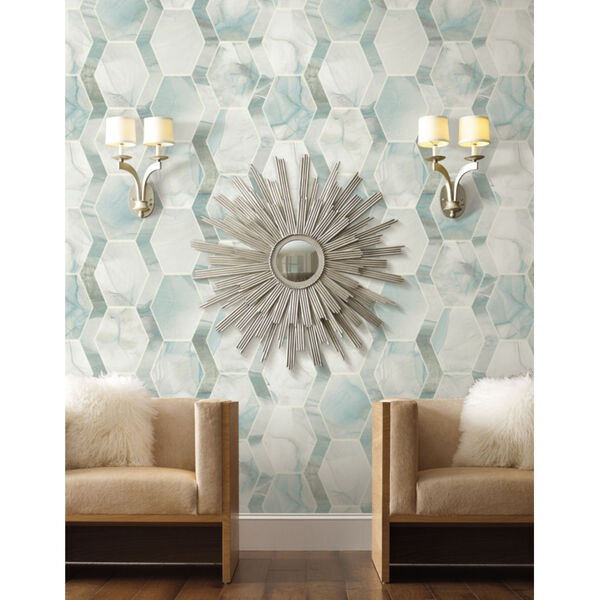 Candice Olson Modern Nature 2nd Edition Turquoise Earthbound Wallpaper, image 1