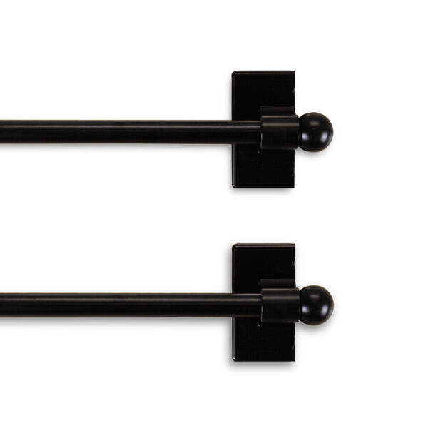 Black Nine-Inch Magnetic Rod, Set of 2, image 1