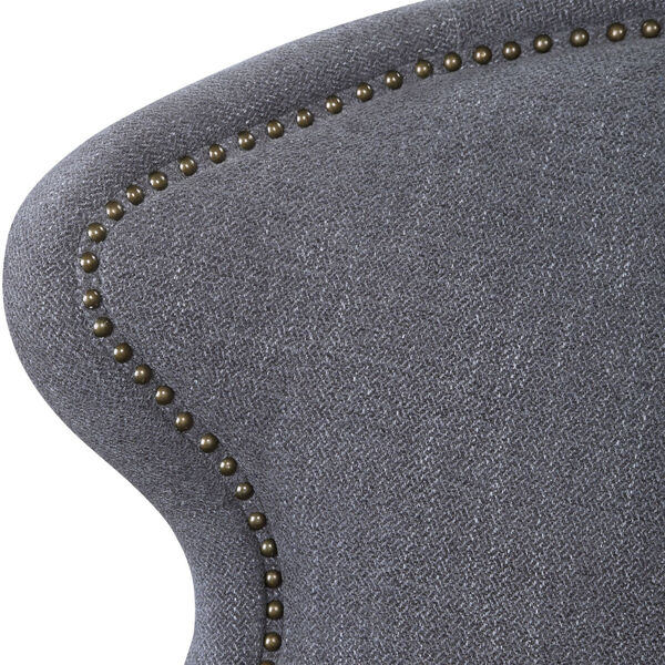 Biscay Dark Charcoal Gray Swivel Chair, image 6