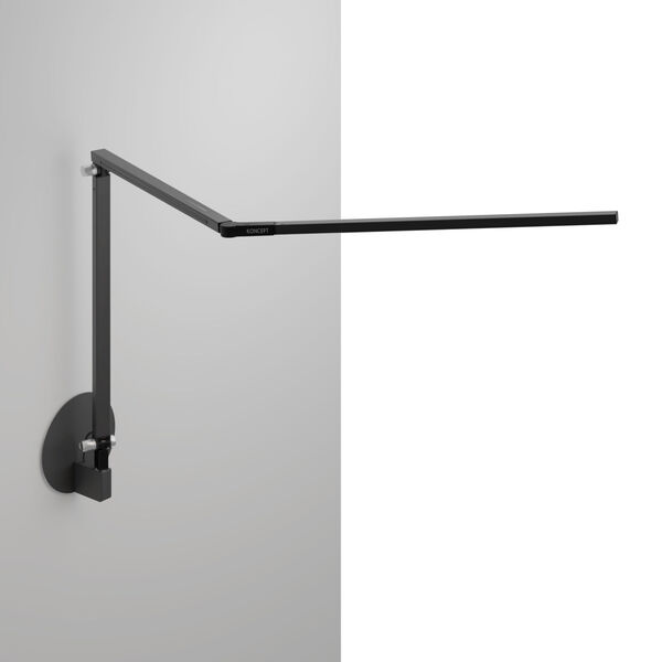 Z-Bar Metallic Black LED Desk Lamp with Hardwire Wall Mount, image 1