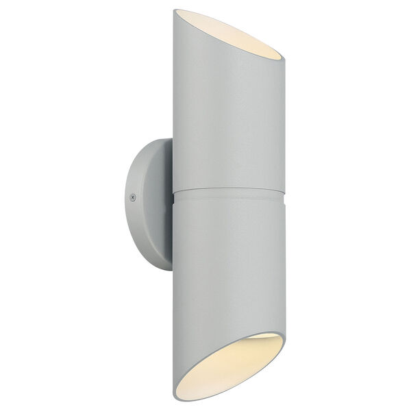 Marino Silver Outdoor Two-Light Intergrated LED Wall Mount, image 1