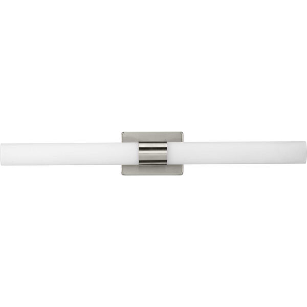 Blanco Brushed Nickel 33-Inch LED Bath Vanity with Etched White Shade, image 2