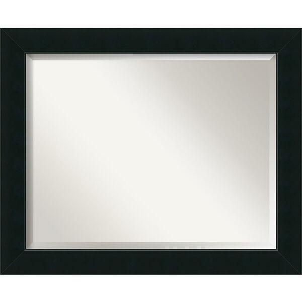 Satin Black 33 x 27-Inch Large Vanity Mirror, image 2