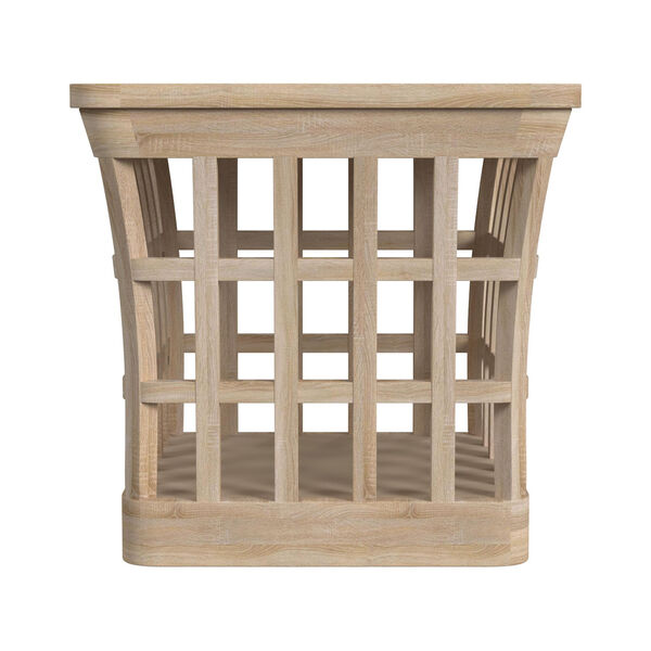 Monhegan Natural Teak and Marble Outdoor End Table, image 2