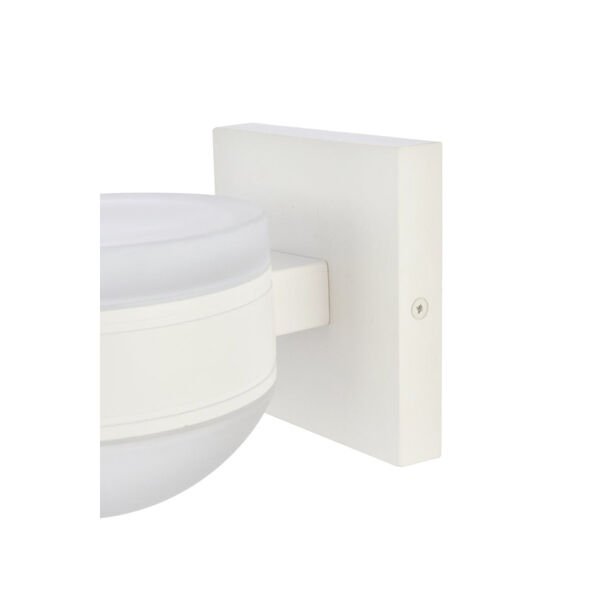 Raine White 600 Lumens 16-Light LED Outdoor Wall Sconce, image 5