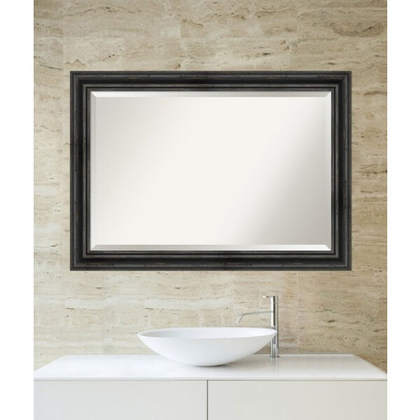 Rustic Pine Black 41-Inch Bathroom Wall Mirror, image 4