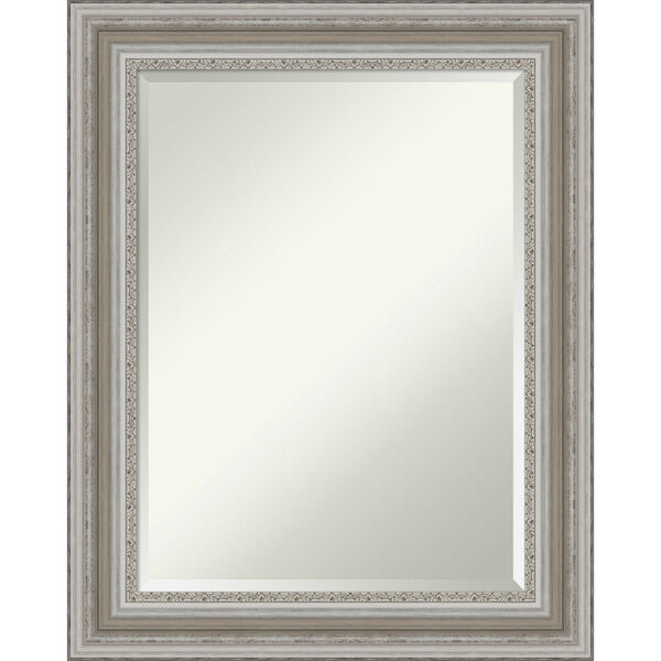 Parlor Silver 24W X 30H-Inch Bathroom Vanity Wall Mirror, image 1