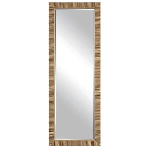 Wellington Faux Rattan Frame Full Length Wall Mirror, image 2