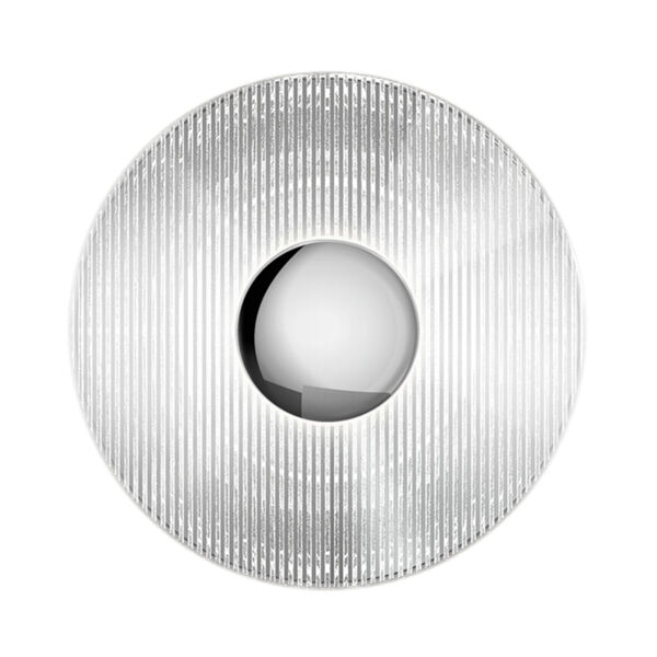 Meclisse Polished Chrome LED Sconce with Clear Glass, image 1