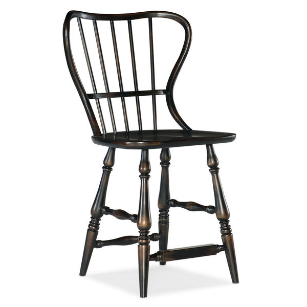 Ciao Bella Black 43-Inch Spindle Back Counter Stool, image 1