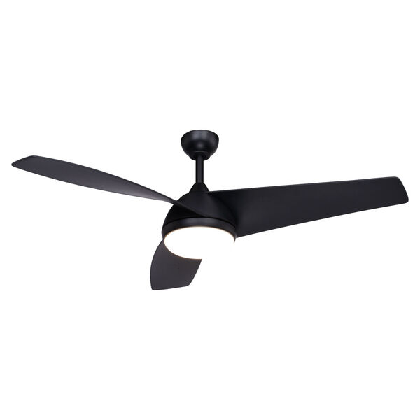 Odell Black 52-Inch LED Ceiling Fan, image 1