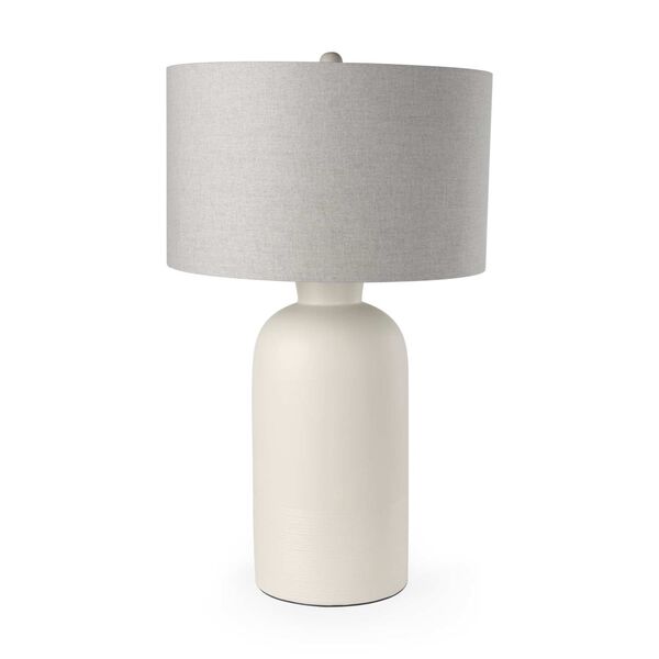 Cato Cream and White Table Lamp, image 1
