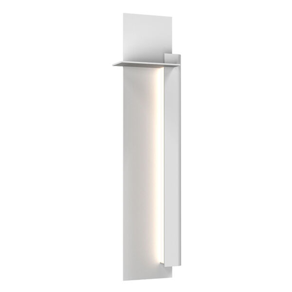 Backgate Textured White 30-Inch Right LED Sconce, image 1
