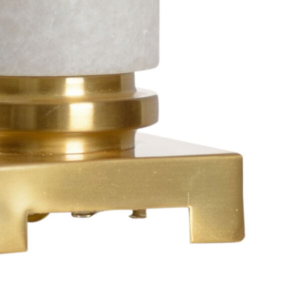 White and Gold One-Light Table Lamp, image 2