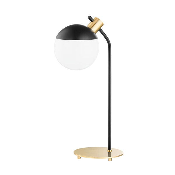 Miranda Aged Brass Soft Black LED Table Lamp, image 1