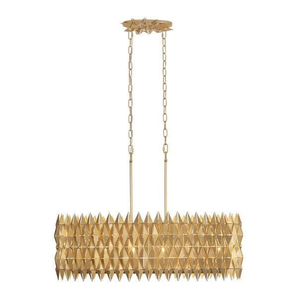 Forever French Gold Six-Light Linear Pendant, image 1