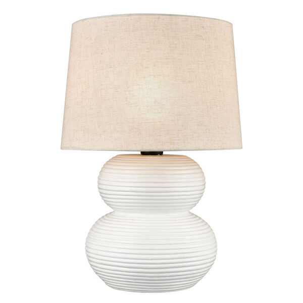 Phillipa Matte White One-Light Outdoor Table Lamp, image 1