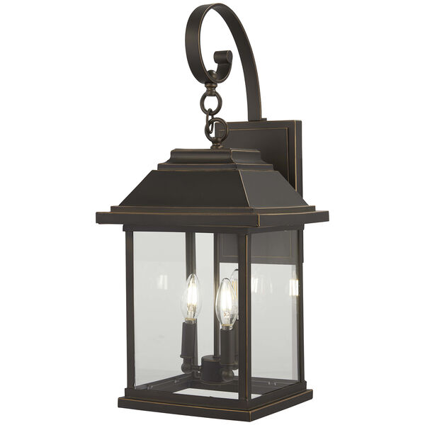 Mariners Pointe Oil Rubbed Bronze with Gold Highlights Four-Light Outdoor Wall Sconce, image 1