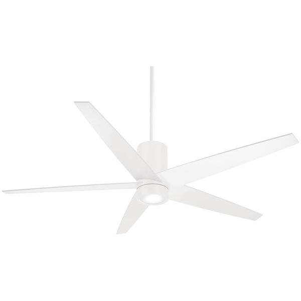 Symbio Flat White One-Light LED Ceiling Fan, image 1
