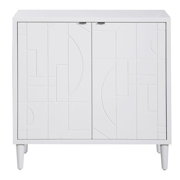 Stockholm White Two Door Cabinet, image 2
