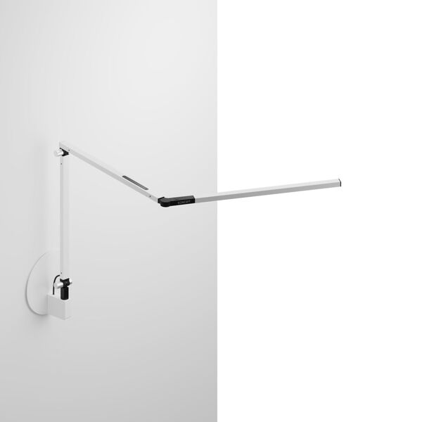 Z-Bar White LED Mini Desk Lamp with Hardwire Wall Mount, image 1