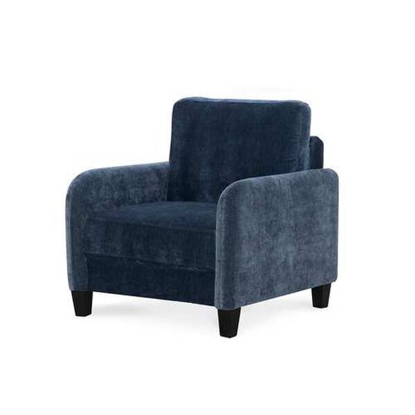 Everly Blue  Velvet Chair, image 1
