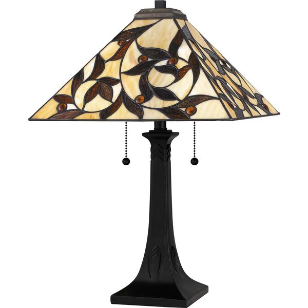Zion Matte Black Two-Light Table Lamp, image 2
