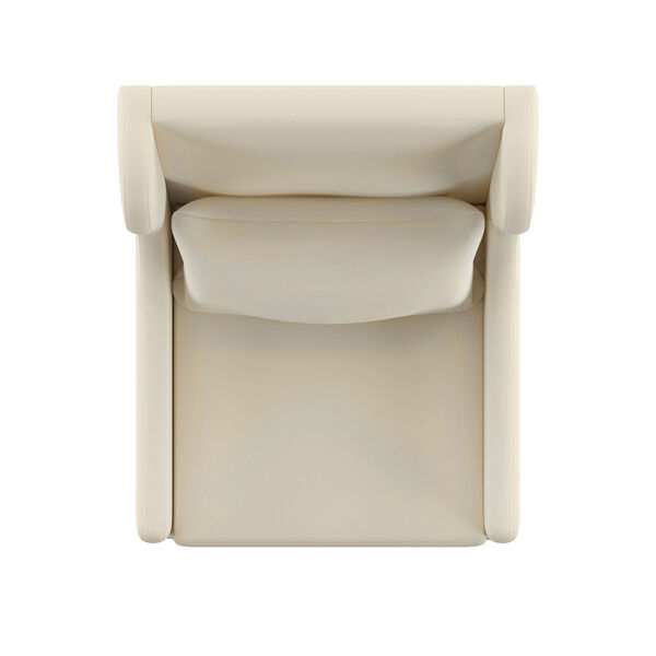 Lisle Cream White Slipcover Wingback Host Chair, image 5