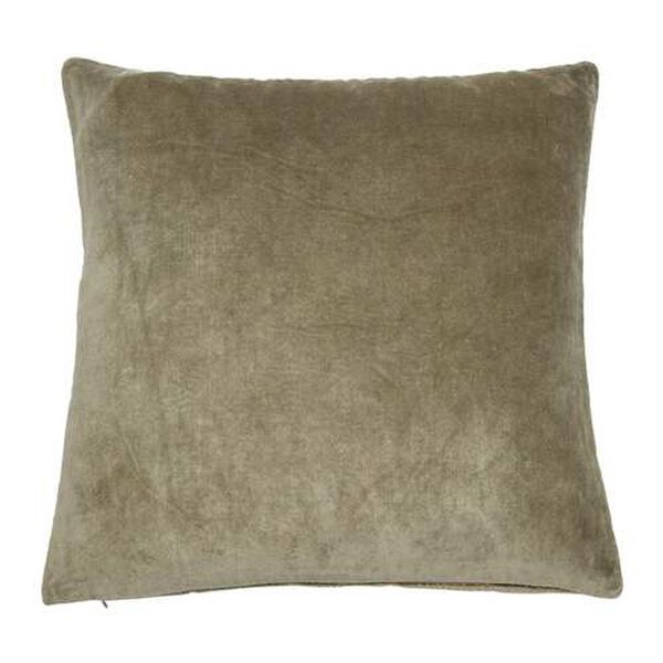 Multicolor Cotton Velvet Embroidered 18 x 18-Inch Pillow, image 4