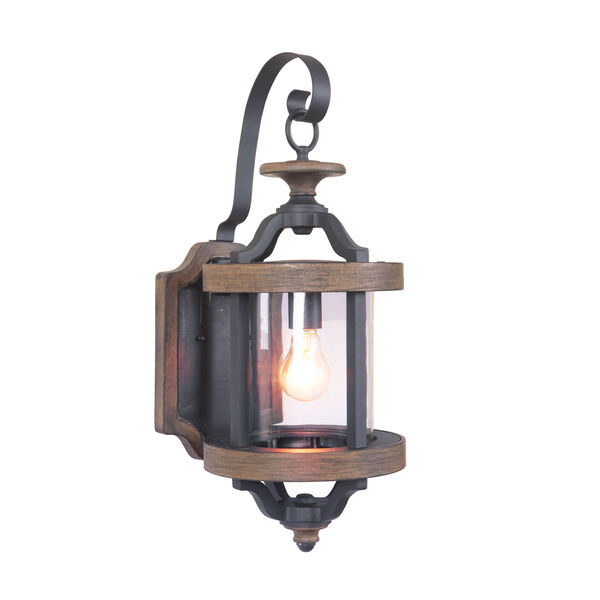 Ashwood Textured Black Nine-Inch Outdoor Wall Sconce, image 2