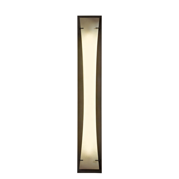 Bento Dark Smoke One-Light 7-Inch Wall Sconce with Spun Frost Shade, image 1