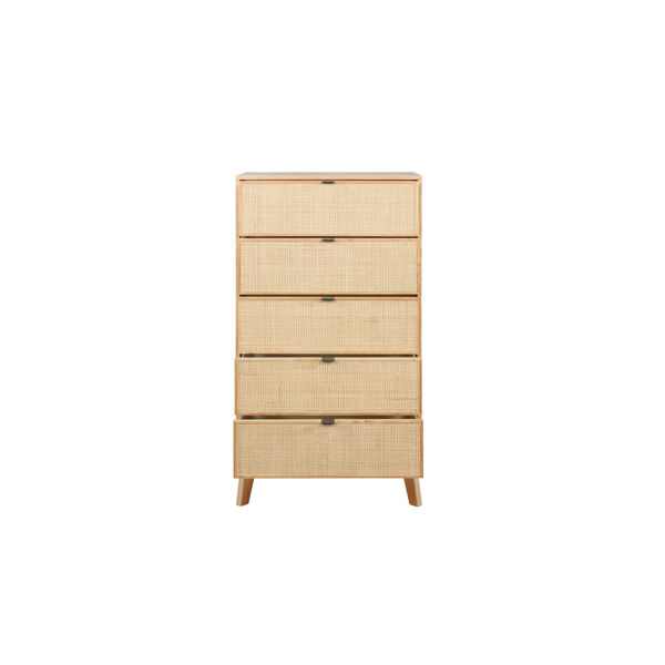 Ivy Natural Chest with Five Drawer, image 5