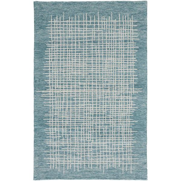 Maddox Light Blue Ivory Rectangular 3 Ft. 6 In. x 5 Ft. 6 In. Area Rug, image 1