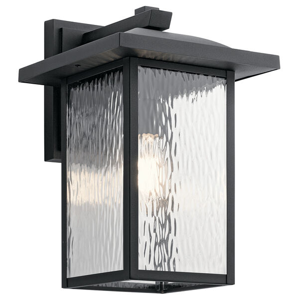 Capanna Textured Black 11-Inch One-Light Extra Large Outdoor Wall Light, image 1