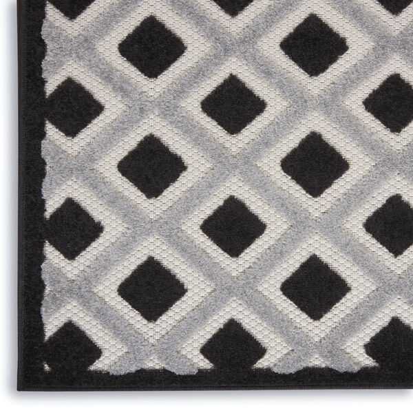 Aloha Black and White Indoor/Outdoor Area Rug, image 5